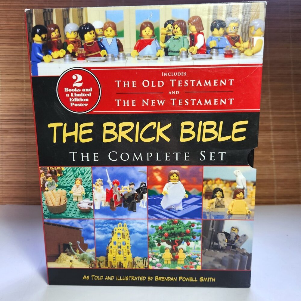 LEGO Brick Bible Complete Set Old & New Testaments Boxed Edition w/ Poster